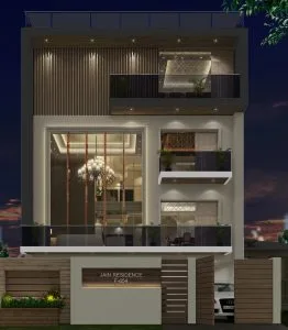 Residential Spaces - Multi-floor Villa design shown - Best Architecture Consultants in Delhi NCR